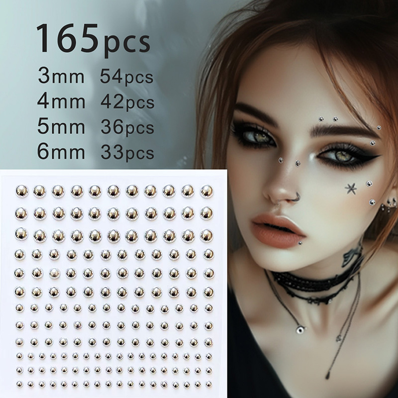 Body Jewelry Stickers - 3D Gesicht Augen Party Make-up Tattoo