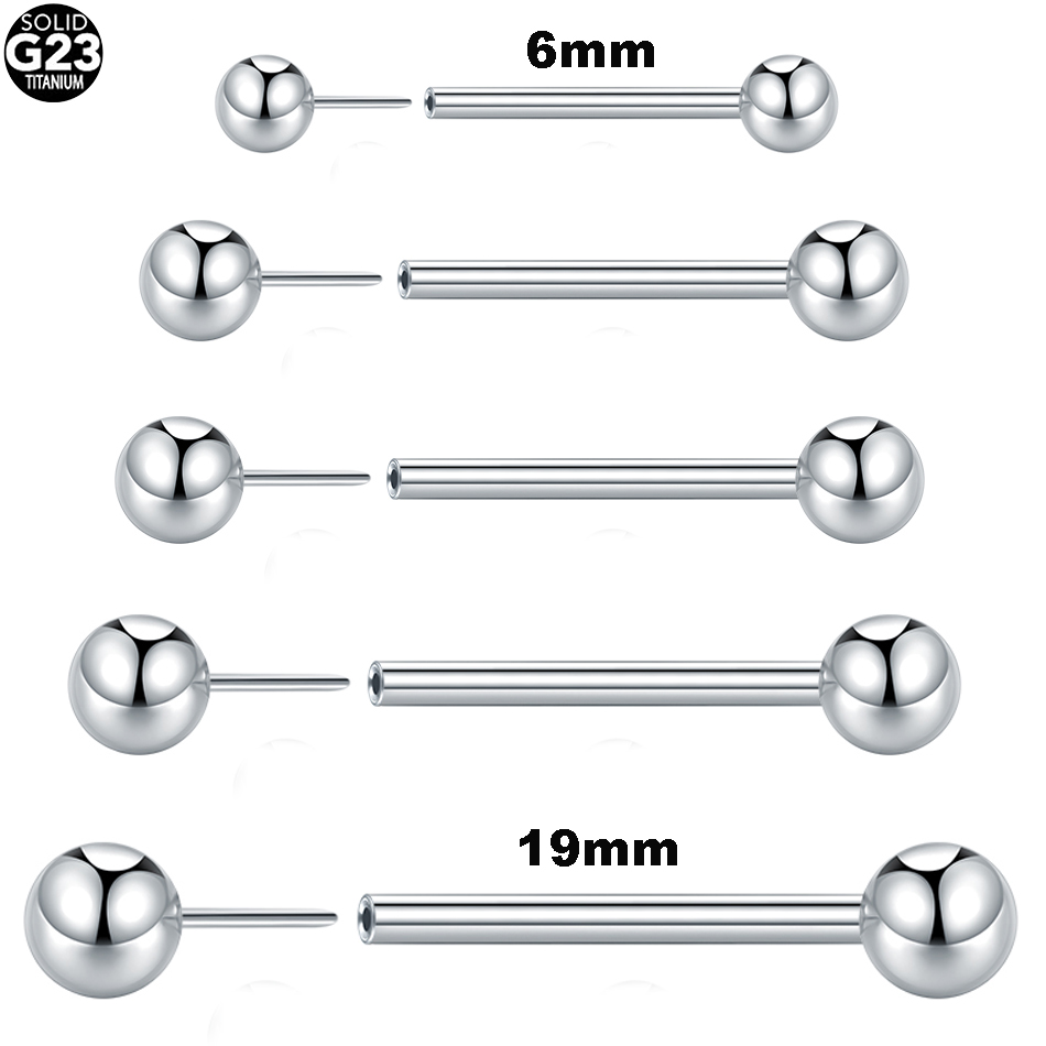 Body Jewelry Threadless - 1 Stück/5 Stück G23 Titan Threadless