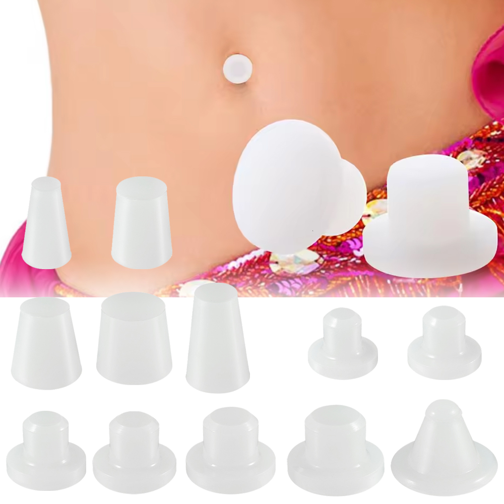 Body Jewelry Repair - 1-50 Stück Silikon-Bauchnabelstopfen, Nabeltrainer für Gewichtsreduktionschirurgie
