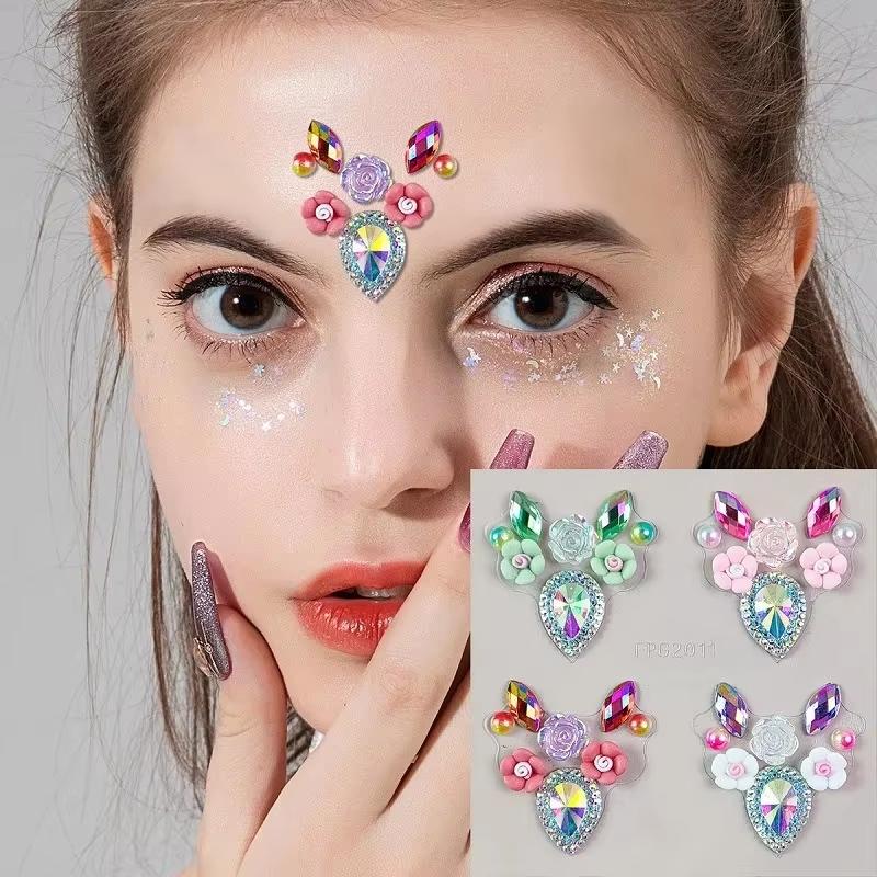 3D Augen- und Gesichts-Rhinest – Body Jewelry Stickers Bewertung und Preis