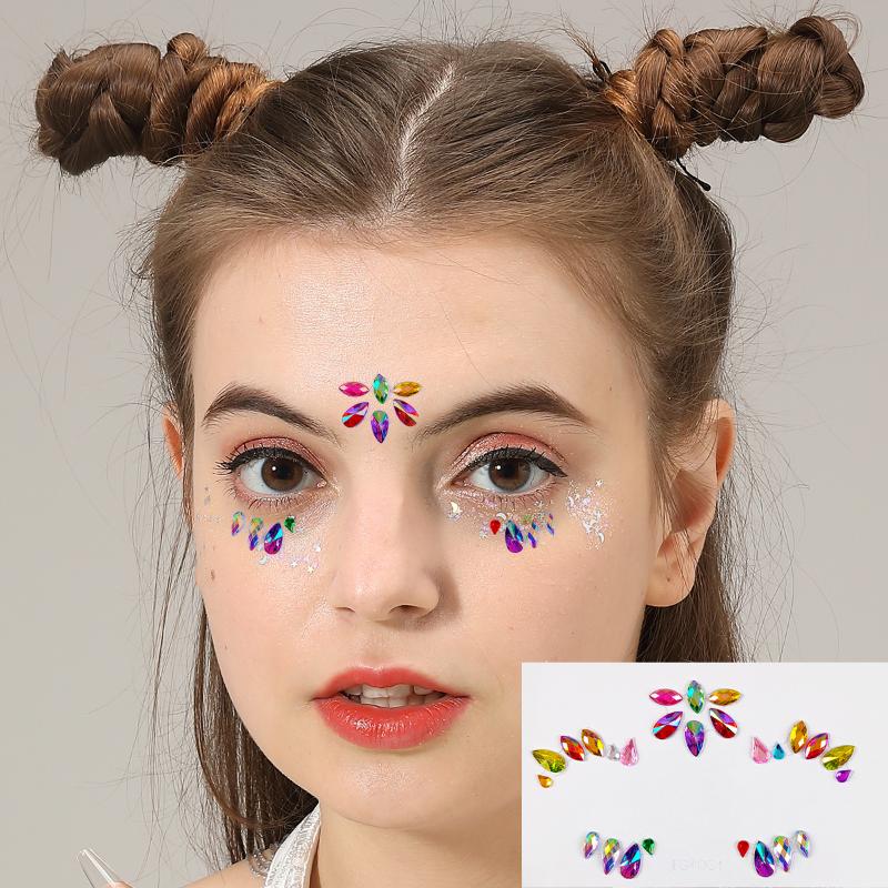 3D Augen- und Gesichts-Rhinest – Body Jewelry Stickers Bewertung und Preis