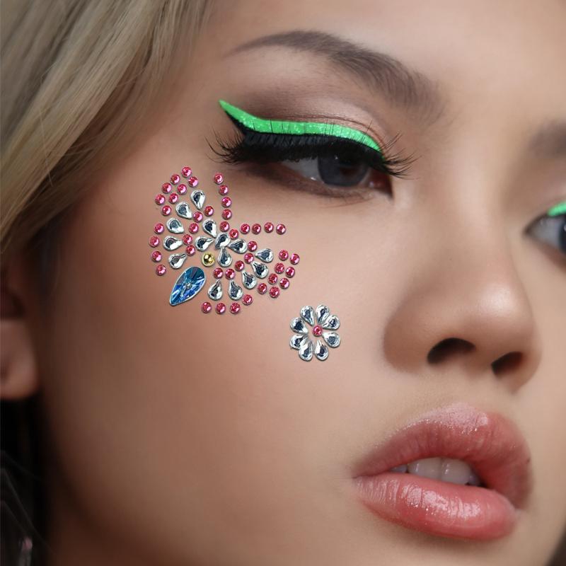 3D Augen- und Gesichts-Rhinest – Body Jewelry Stickers Bewertung und Preis