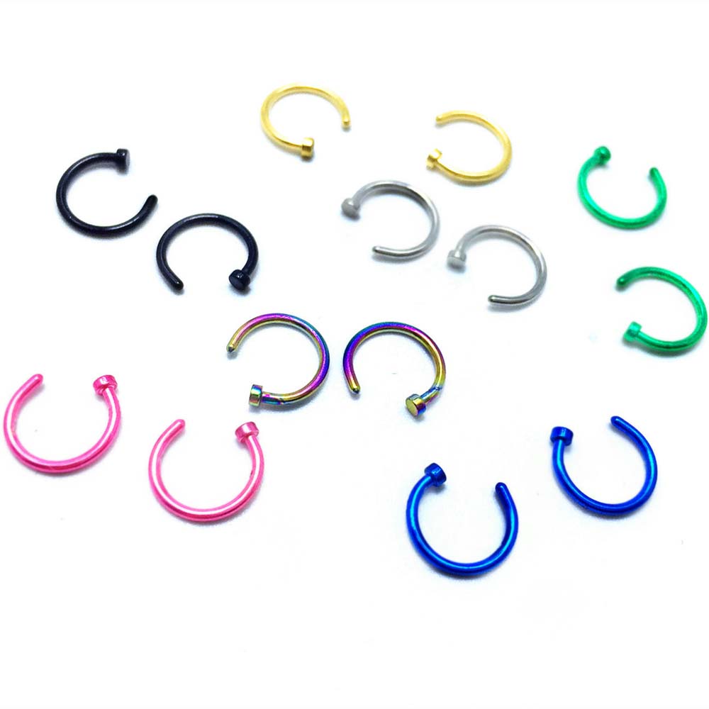 10 Pcs Einfache Ohr Ring Verka – Body Jewelry On Sale Bewertung und Preis