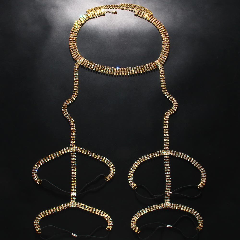 Stone fans Strass Oberschenkel – Body Jewelry Thigh Chain Bewertung und Preis