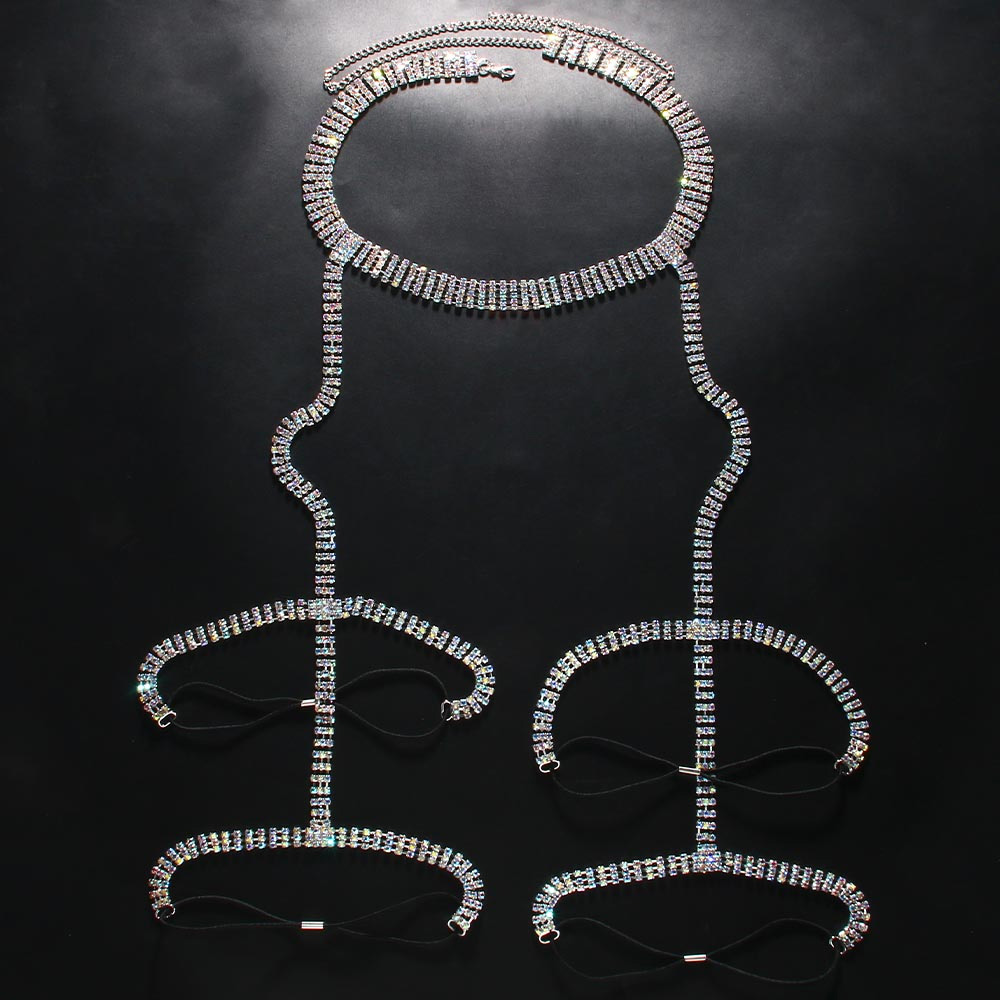 Stone fans Strass Oberschenkel – Body Jewelry Thigh Chain Bewertung und Preis