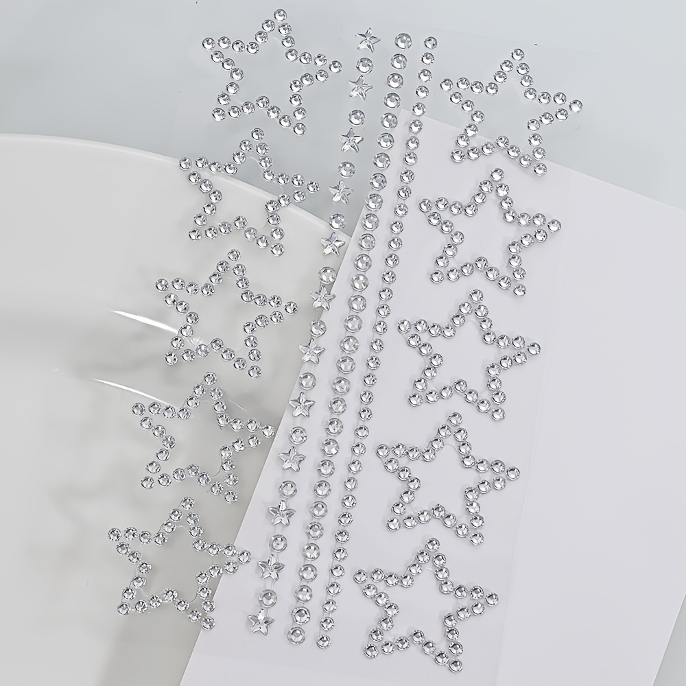 1/2 Blatt Stern-Strass-Aufkleb – Body Jewelry Stickers Bewertung und Preis