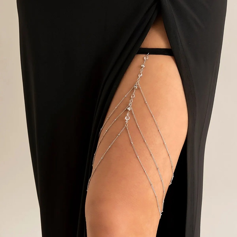 Frauen Sommer Sexy Quaste Mult – Body Jewelry Thigh Chain Bewertung und Preis