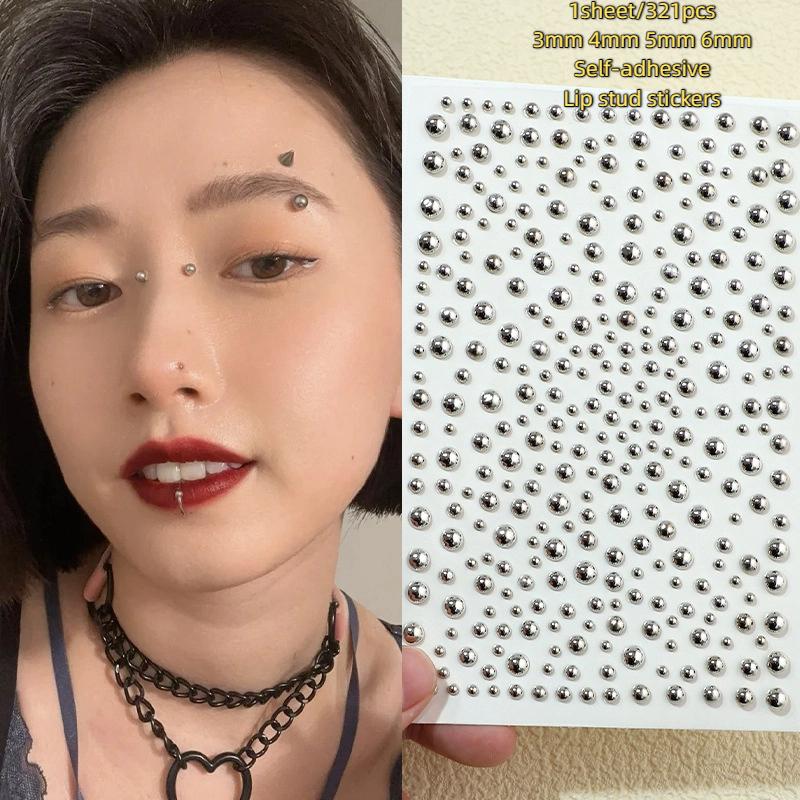321 stücke Nicht Piercing Lip  – Body Jewelry Stickers Bewertung und Preis