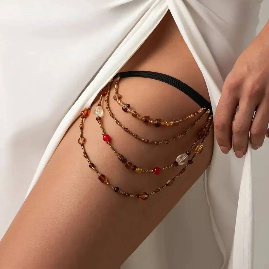 SHIXIN Boho Kristall Elastisch – Body Jewelry Thigh Chain Bewertung und Preis