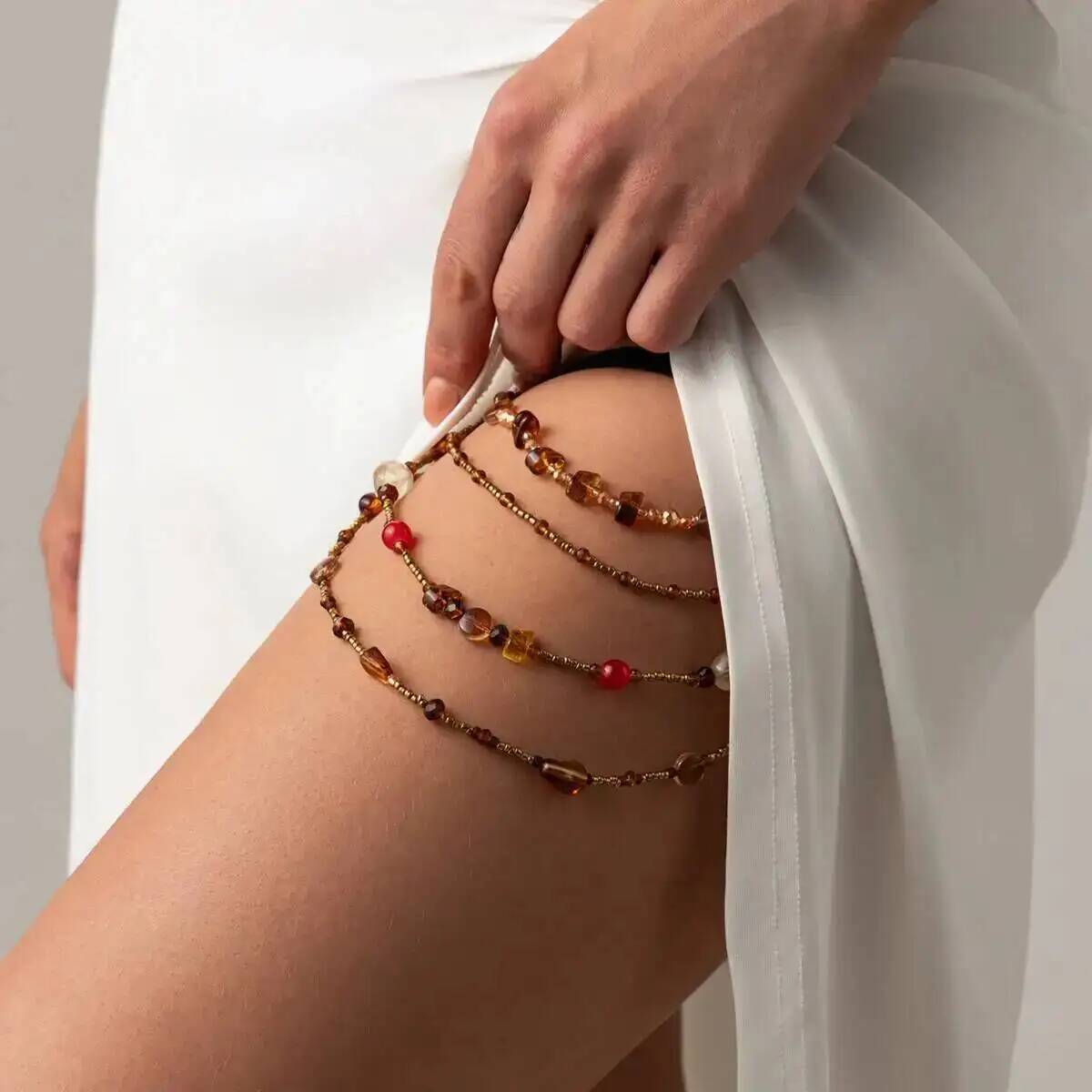 SHIXIN Boho Kristall Elastisch – Body Jewelry Thigh Chain Bewertung und Preis