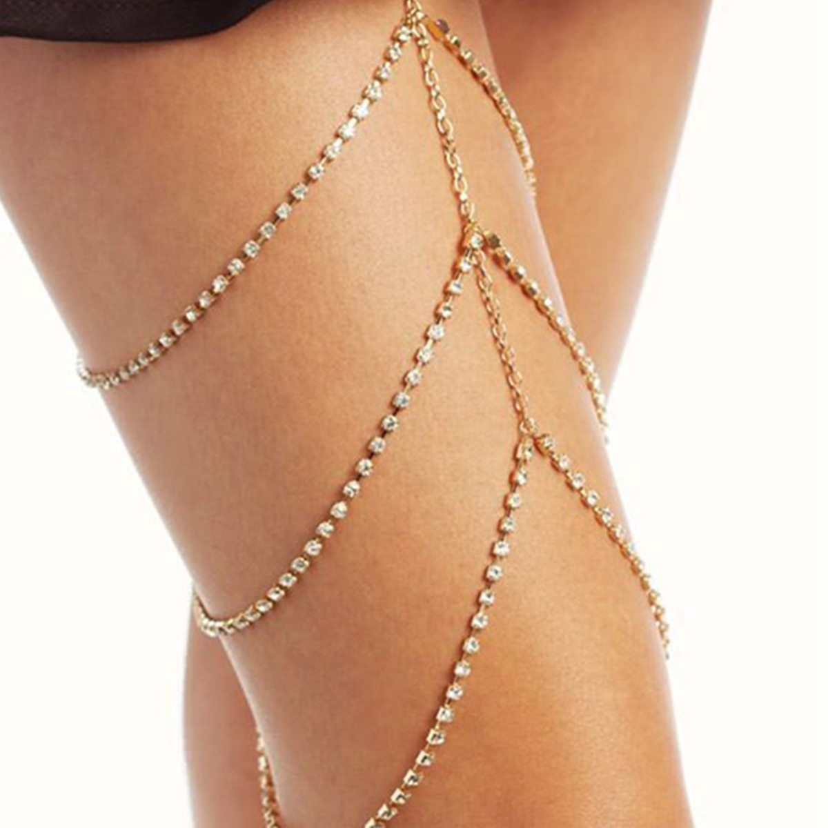 Oberschenkelkette Mehrschichti – Body Jewelry Thigh Chain Bewertung und Preis