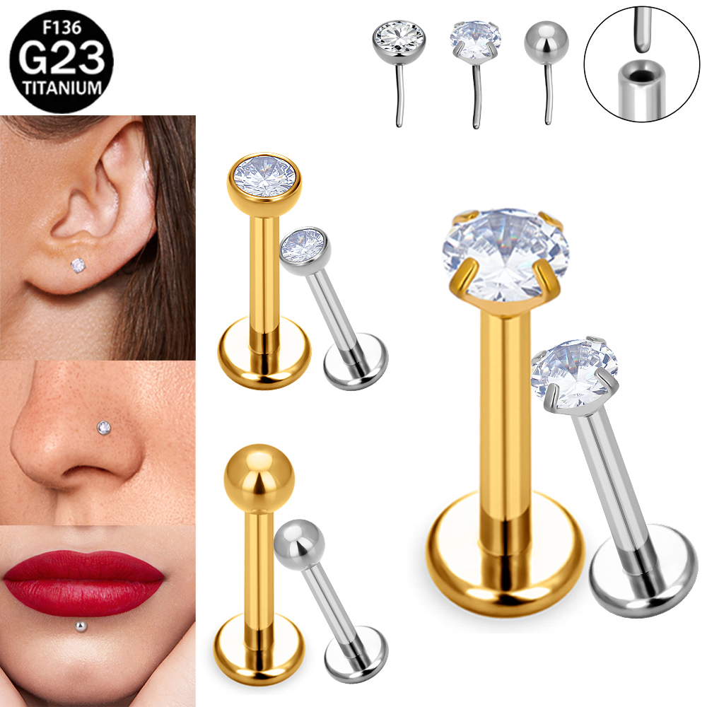 F136 G23 Implantatqualität Tit – Body Jewelry Threadless Bewertung und Preis