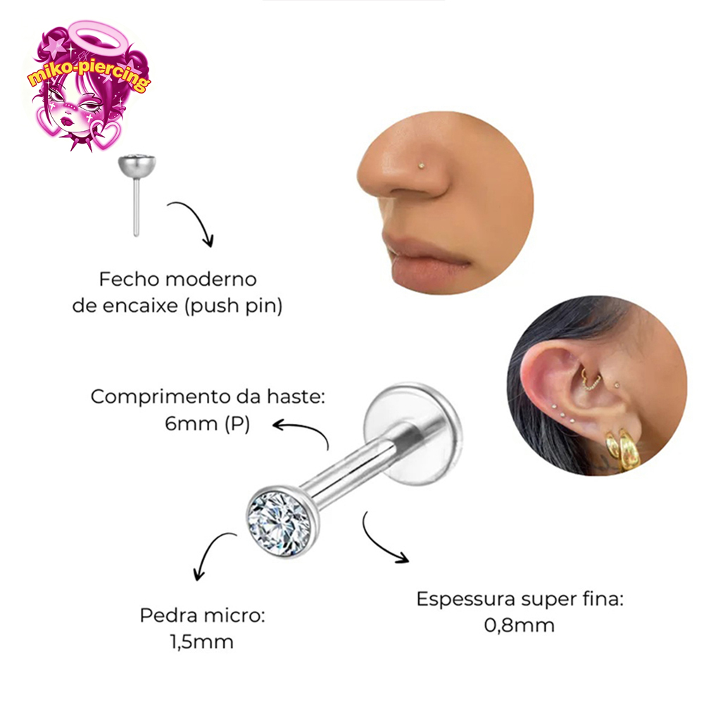 10 Stück ASTM F136 Titan 20G/1 – Body Jewelry Threadless Bewertung und Preis