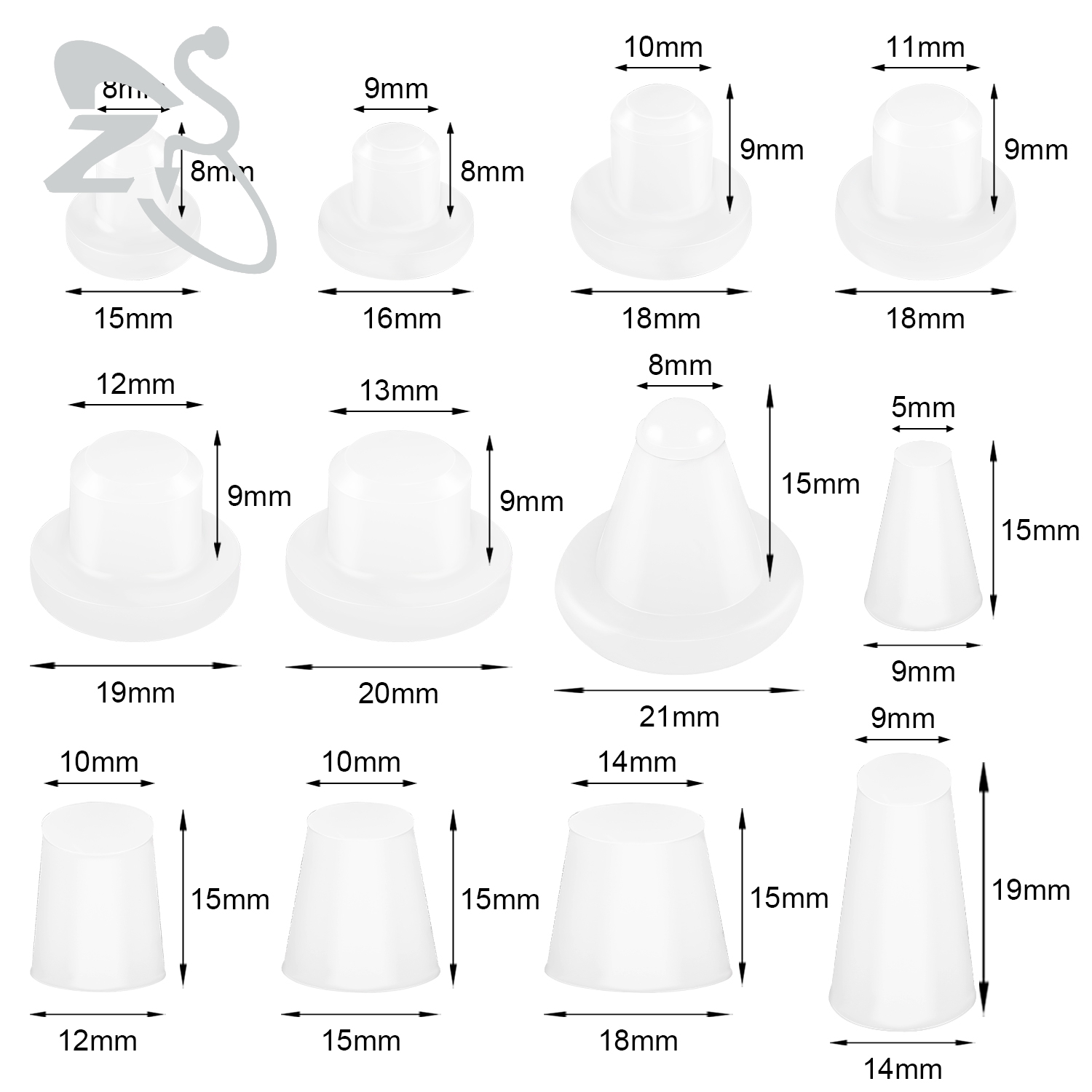 ZS 1PC Silikon Button Shaper B – Body Jewelry Repair Bewertung und Preis