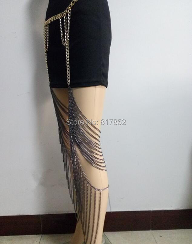 Mode WRB89 Frauen Gold farbe K – Body Jewelry Thigh Chain Bewertung und Preis