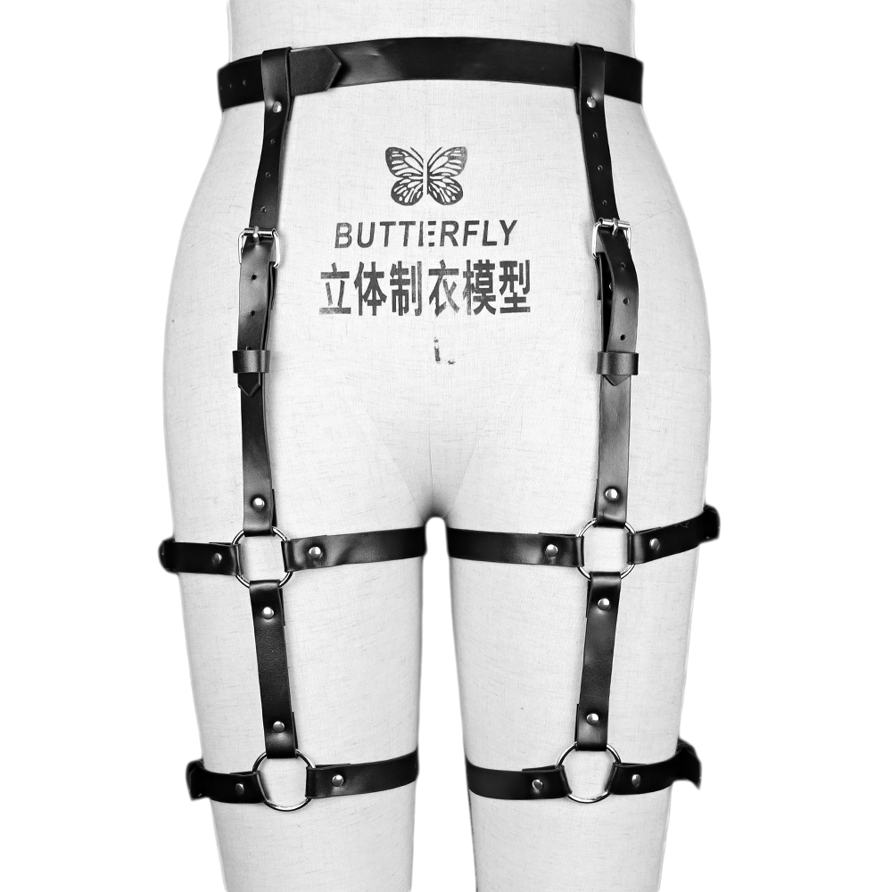 Punk Leder Oberschenkel-Harnes – Body Jewelry Thigh Chain Bewertung und Preis